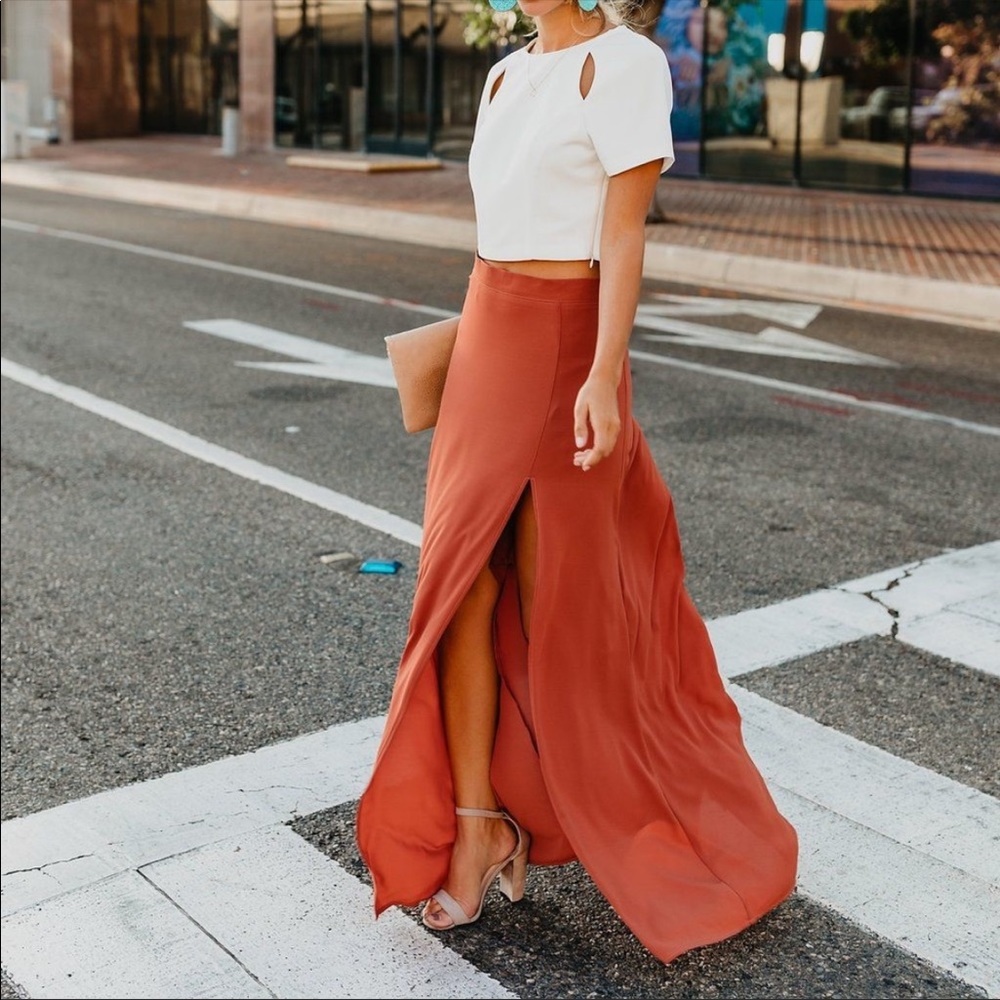 Vici maxi skirt with slit
